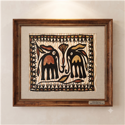 Sohrai-Khovar Painting-Natural-Handmade Paper-Elephant